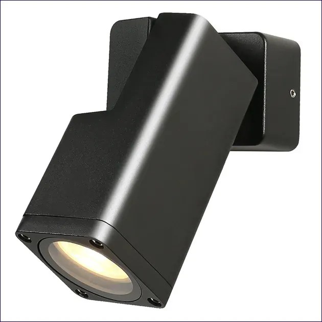 Czarny kinkiet zewnętrzny reflektor C5-R32