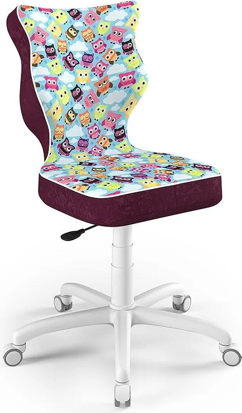 Obrotowe krzesło dla młodzieży Petit White rozmiar 5 (146-176,5 cm) wzory