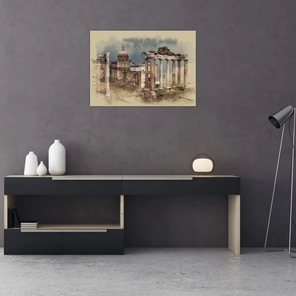 Obraz - Forum Romanum, Rzym, Włochy (70x50 cm)