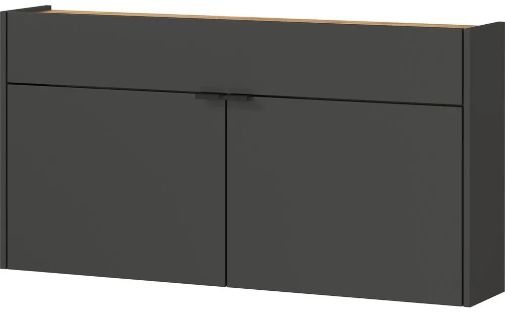 Antracytowa szafka 110x57x22 cm Ameca – Germania