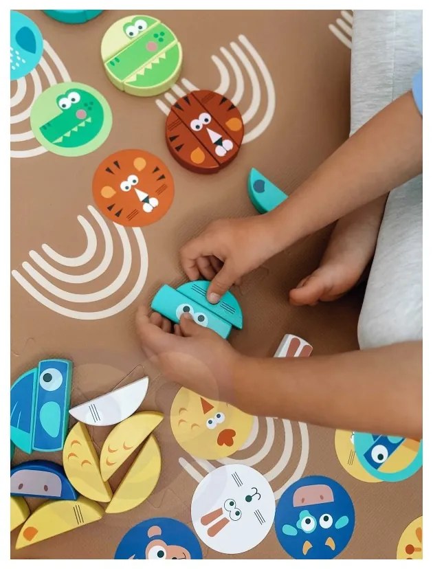 Tooky toy gra zręcznościowa klocki zwierzęta certyfikat fsc