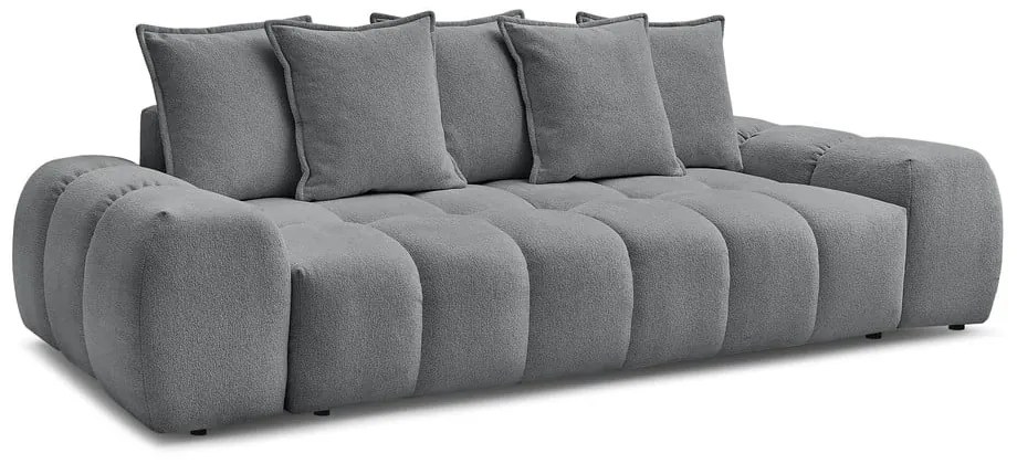 Ciemnoszara sofa z tkaniny szenilowej 278 cm Everest – Bobochic Paris