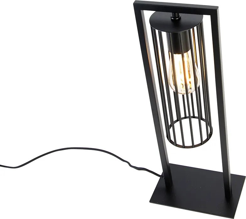 Inteligentna nowoczesna lampa stołowa czarna z Wifi ST64 - Balenco Wazo