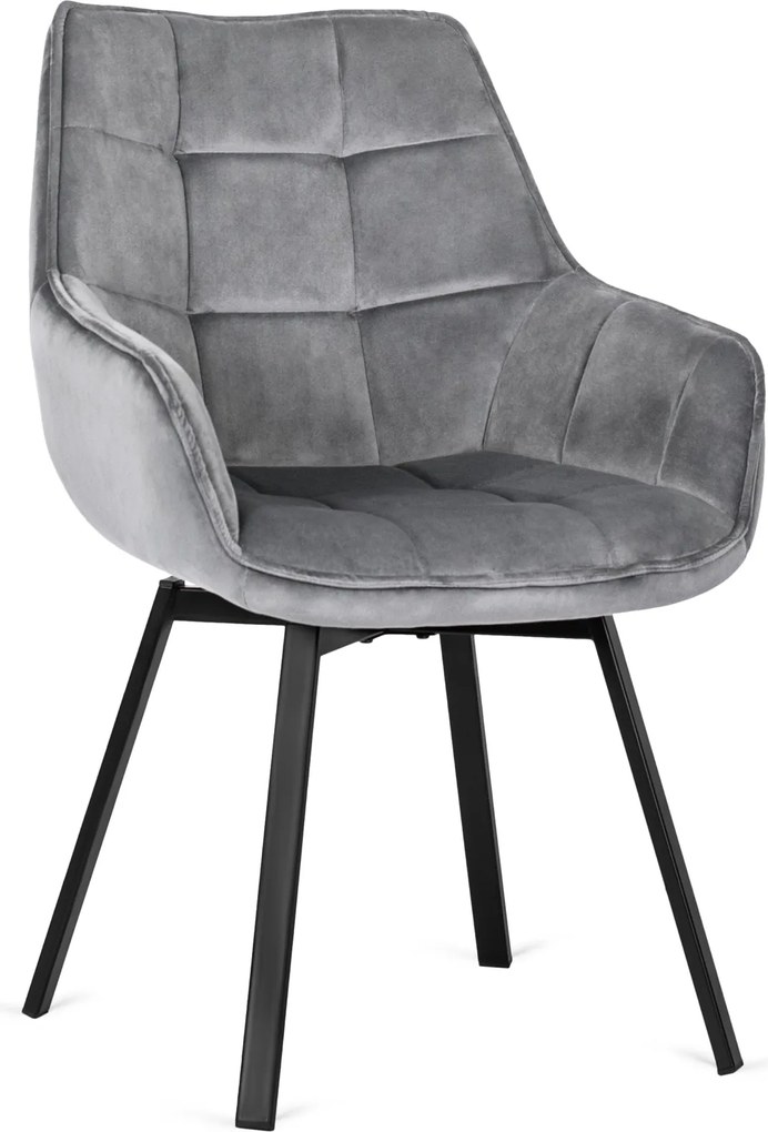 Pikowane krzesło obrotowe z lamówką Luna