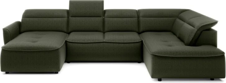 Narożnik MURILLO XL z elektryczną regulacją siedziska Prawostronny w tkaninie VOUGE 11 WERSAL