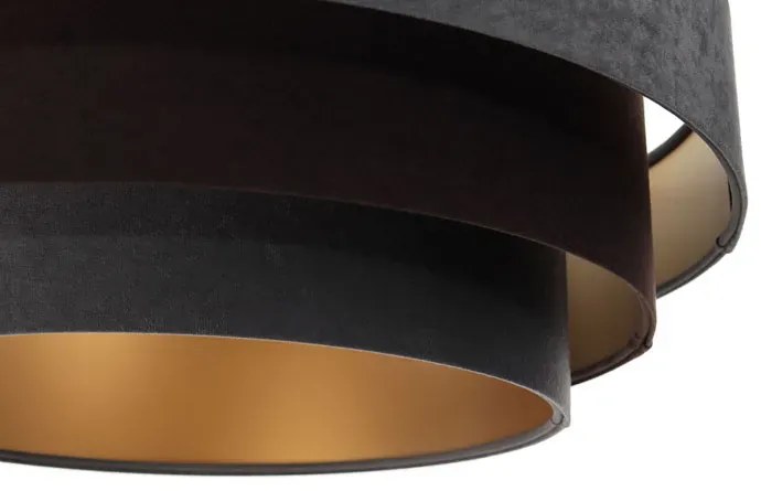 Welurowa lampa wisząca z potrójnym kloszem - S447 F9-Z01