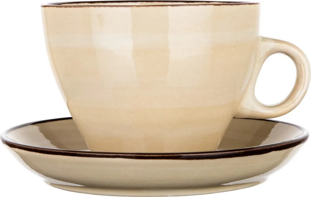 Banquet Filiżanka ze spodkiem PALAS, 290 ml, kremowy