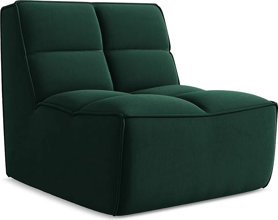 Moduł - z tkaniny welwetowej - butelkowa zieleń - KALAI