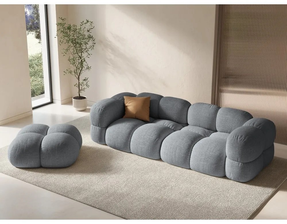 Szara sofa 250 cm Loretto – Cosmopolitan Design