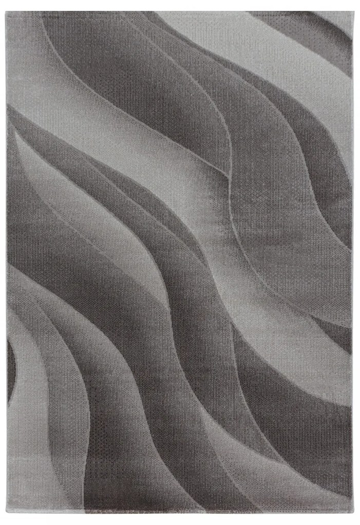 Dywan nowoczesny Costa wstęgi brązowy 140 cm x 200 cm