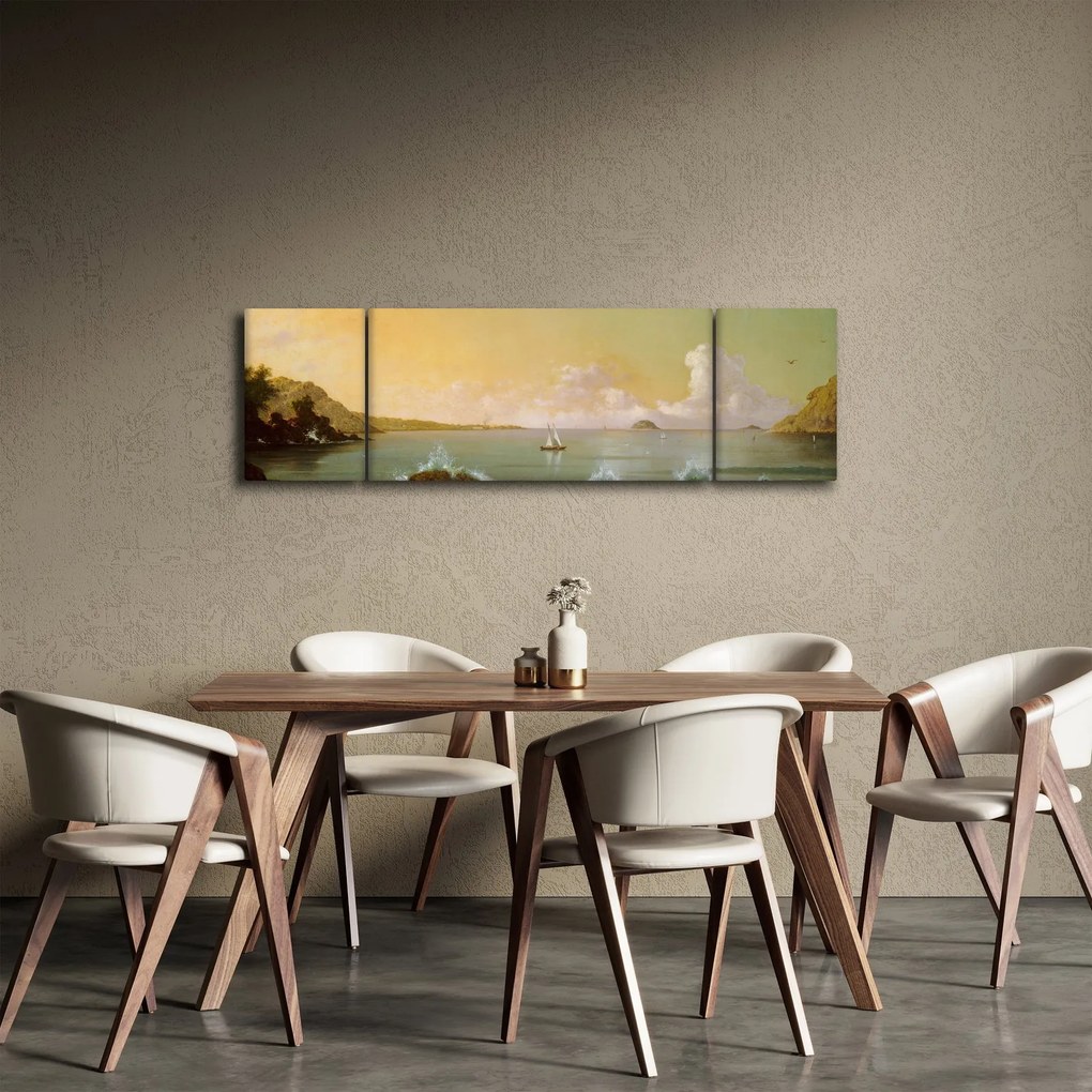 Obraz - Martin Johnson Heade, Rio de Janeiro Bay, reprodukcje (170x50 cm)