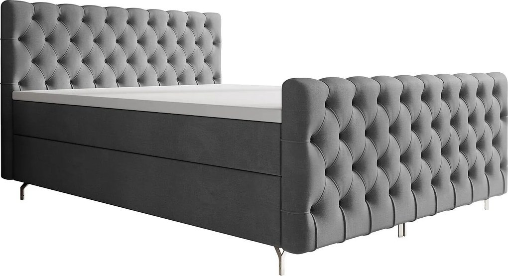 Łóżko kontynentalne Chester Plus 160x200 Monolith 92