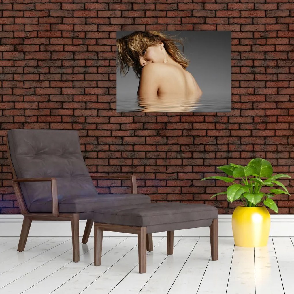Obraz kąpiącej się kobiety (70x50 cm)