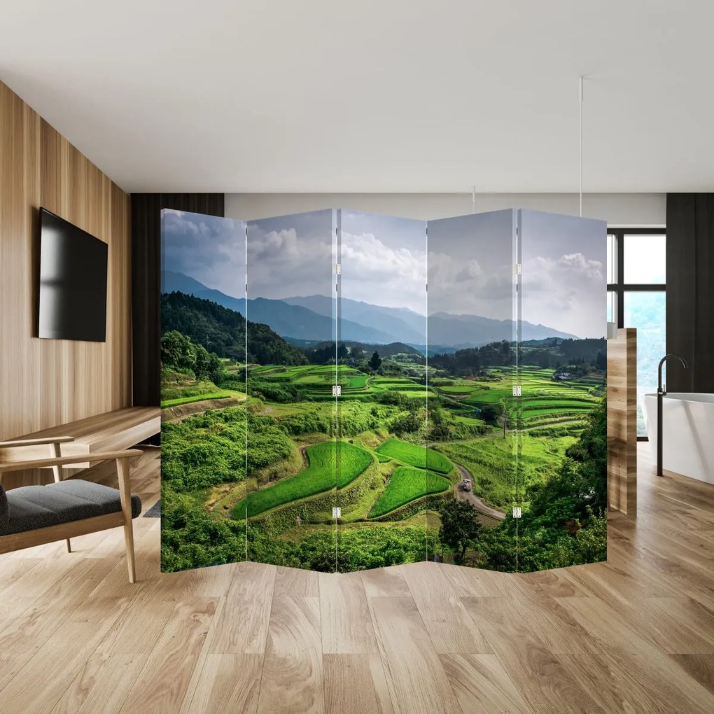 Parawan - Pole ryżowe (210x170 cm)