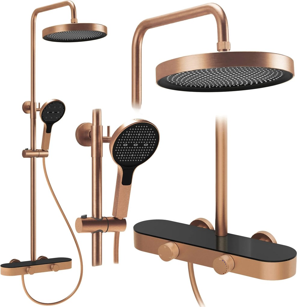 Zestaw Prysznicowy REA Creo Miedź szczotkowana