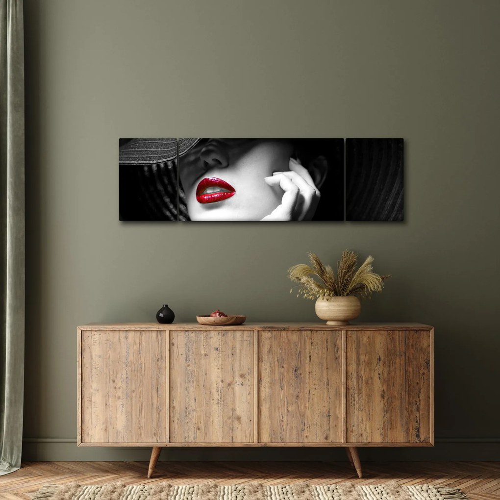 Obraz - Kobieta w kapeluszu (170x50 cm)