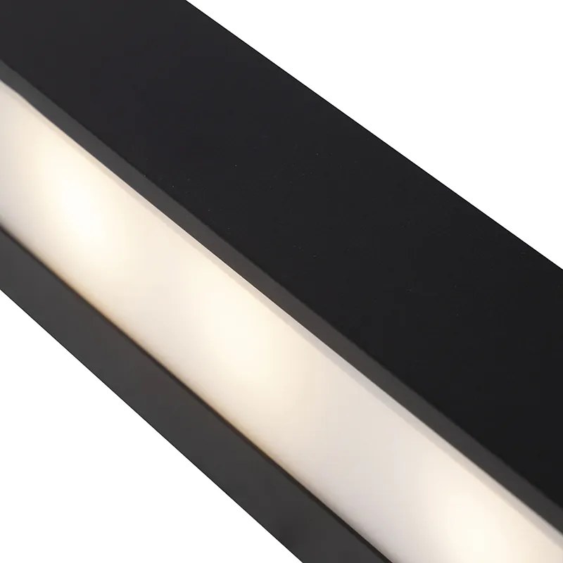 Designerska Kinkiet / Lampa scienna podłużny czarny 35 cm - HouxDesignerski Oswietlenie wewnetrzne