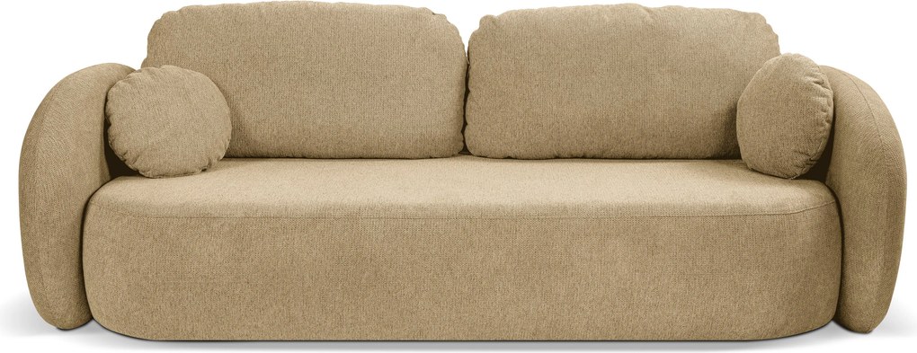 Masseno Sofa AMICO z funkcją spania i pojemnikiem na pościel - Beżowy - ARAGON 14
