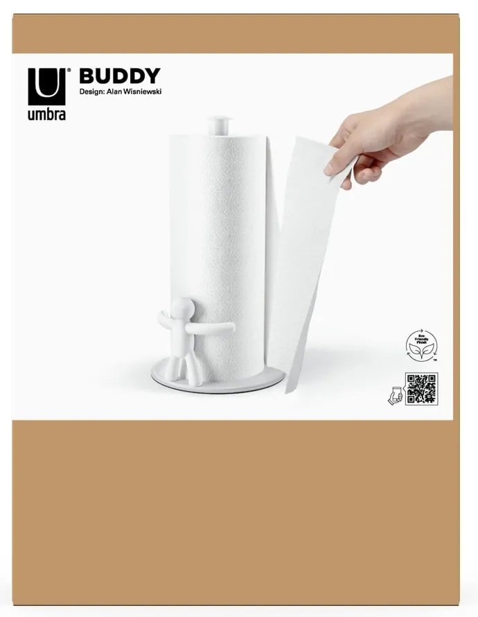 Stalowy stojak na ręczniki kuchenne ø 19 cm Buddy – Umbra