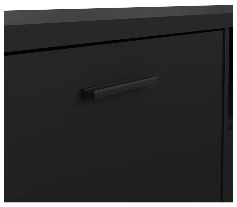 Czarna szafka pod TV 177x38 cm Media – Tvilum