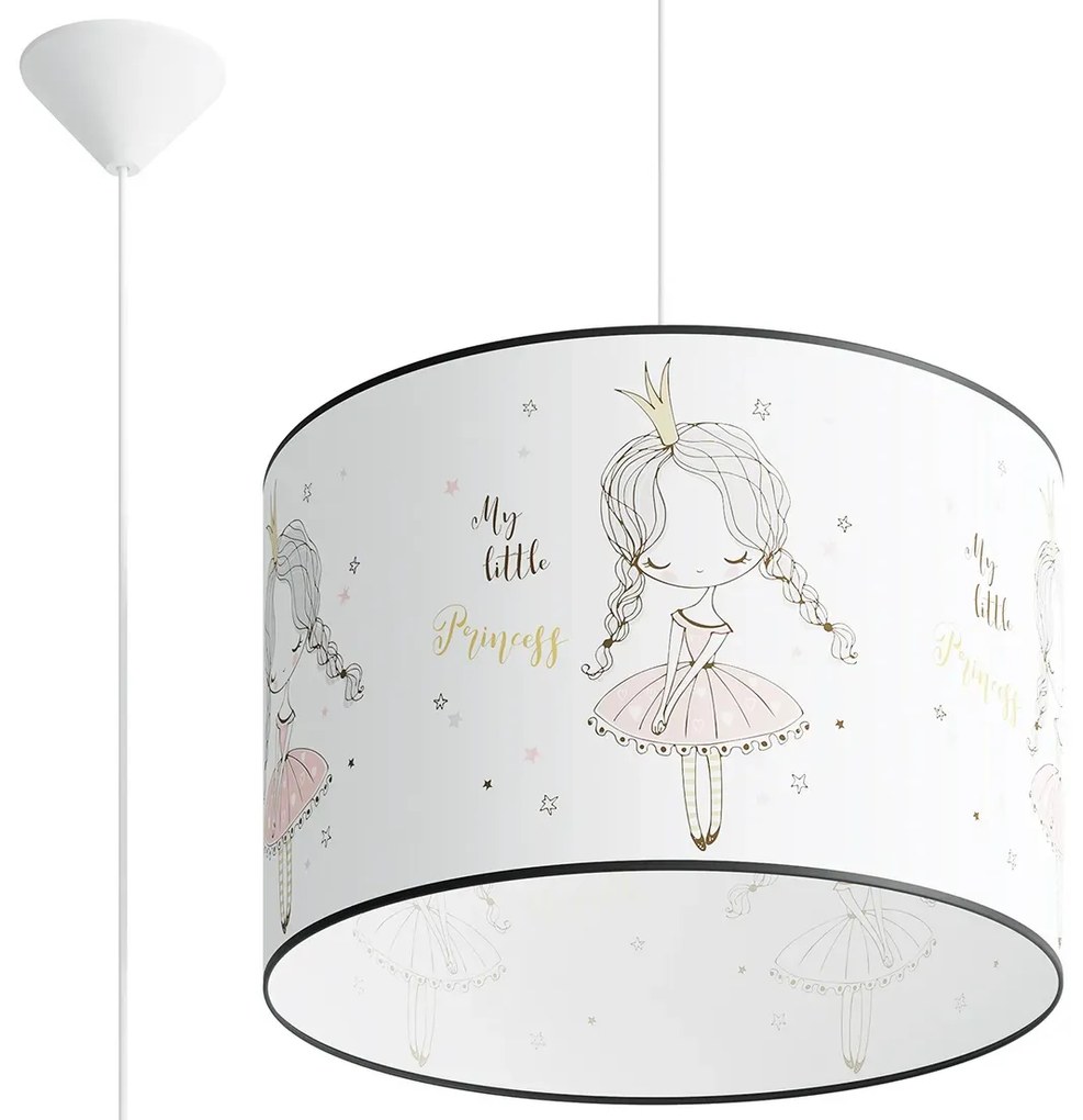 Lampa wisząca PRINCESS 40 biała SOLLUX  LIGHTING