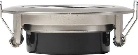 Zestaw 5 nowoczesnych reflektorów wpuszczanych ze stali w tym LED 3-stopniowo ściemniany - Mio