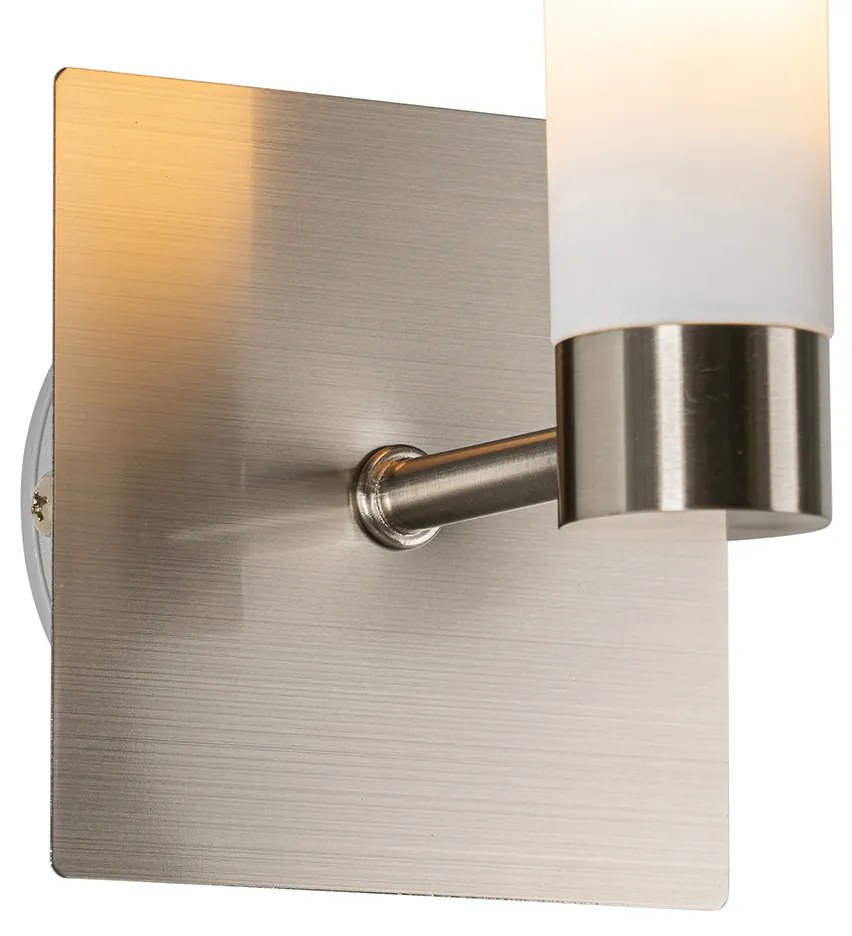Nowoczesna lampa ścienna do łazienki ze stali IP44 - Bath Nowoczesny Oswietlenie wewnetrzne