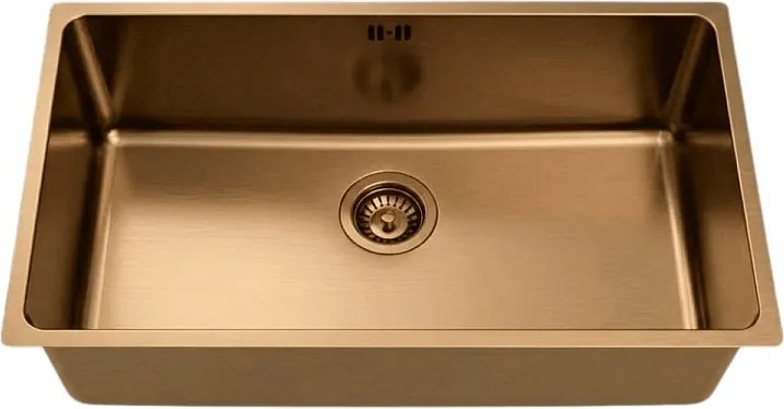 Inoxa zlewozmywak 1 komora 76x44 ze stali nierdzewnej szczotkowanej miedzi - Essebagno