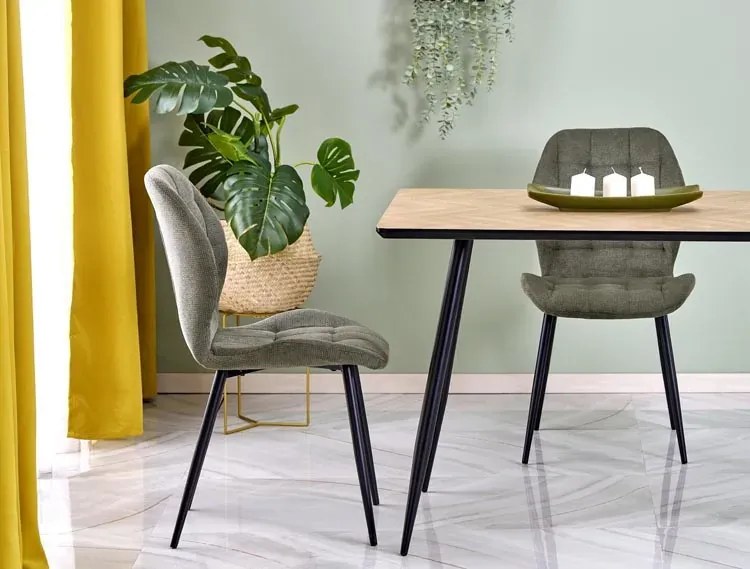 Prostokątny stół w stylu modern retro 120x80 - Sado