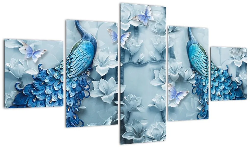 Obraz pawi (125x70 cm)