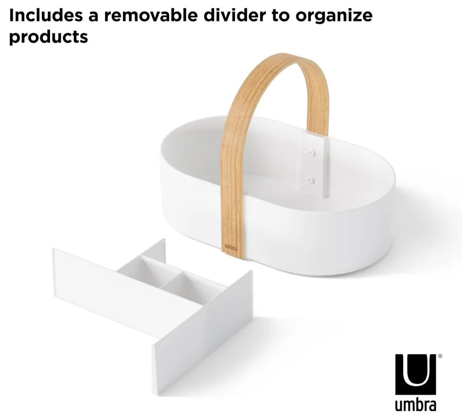 Biały organizer łazienkowy Bellwood – Umbra