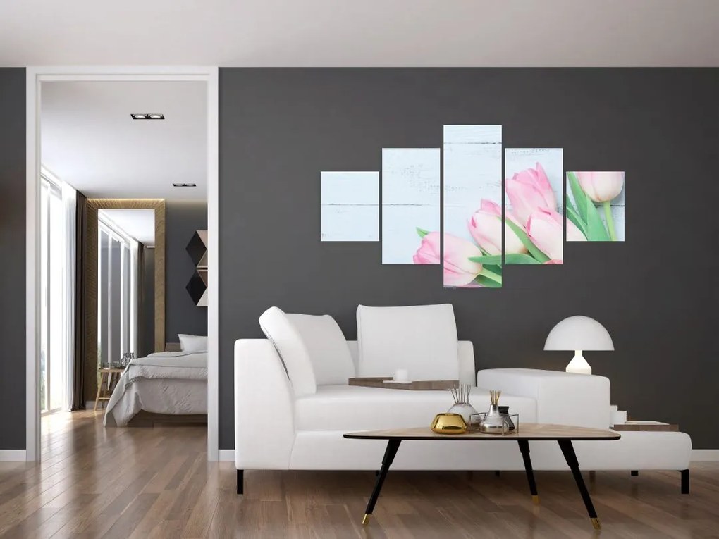 Zdjęcie - Bukiet tulipanów (125x70 cm)