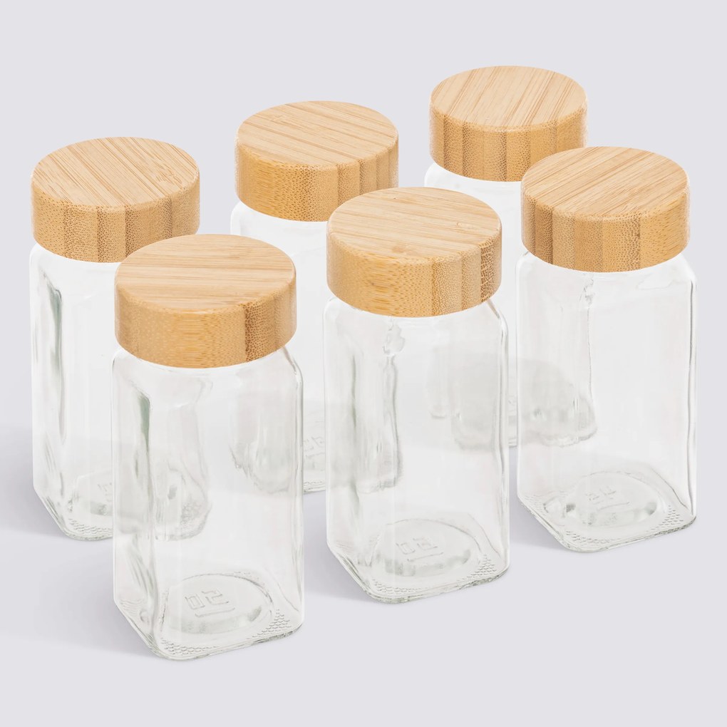 Zestaw pojemników na przyprawy FORMO, 6 x 120 ml