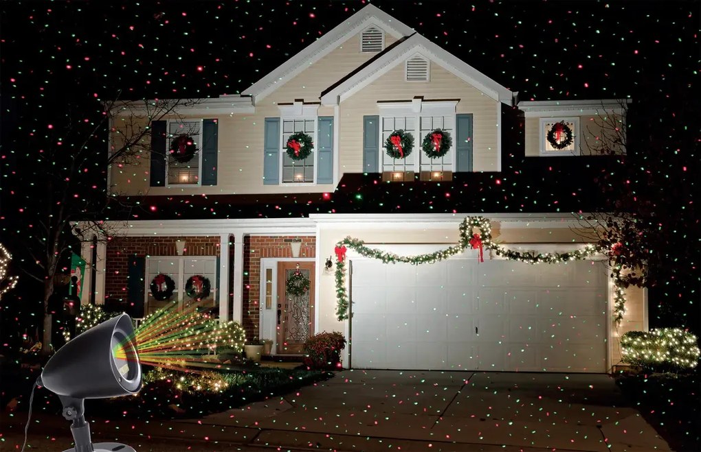 Projektor świąteczny na budynek, 400m²