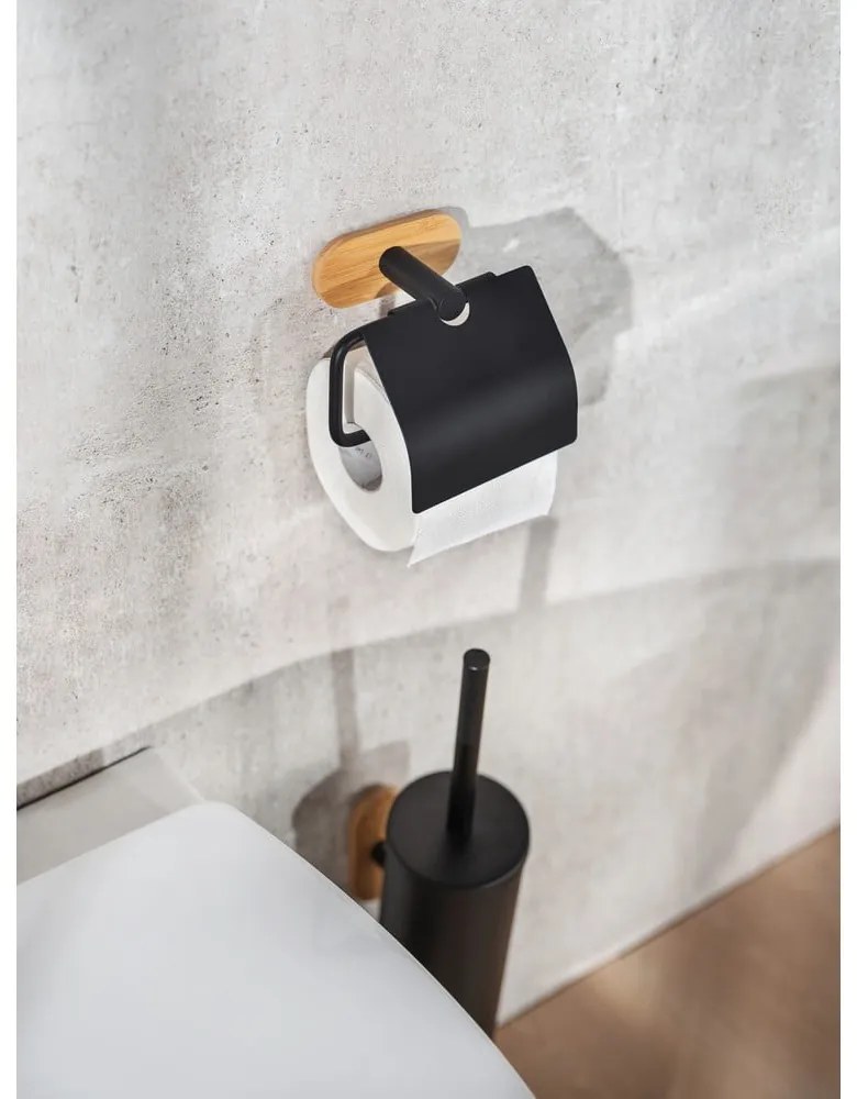 Uchwyt ścienny ze szczotką do WC Wenko Orea