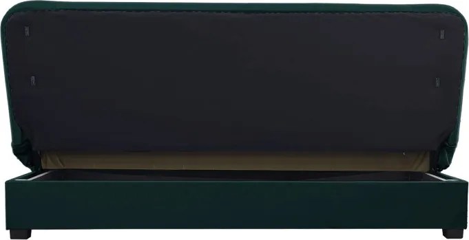 Sofa z Funkcją Spania PIANO Rozkładana Wersalka Dwuosobowa Zielona Nowoczesna do Salonu