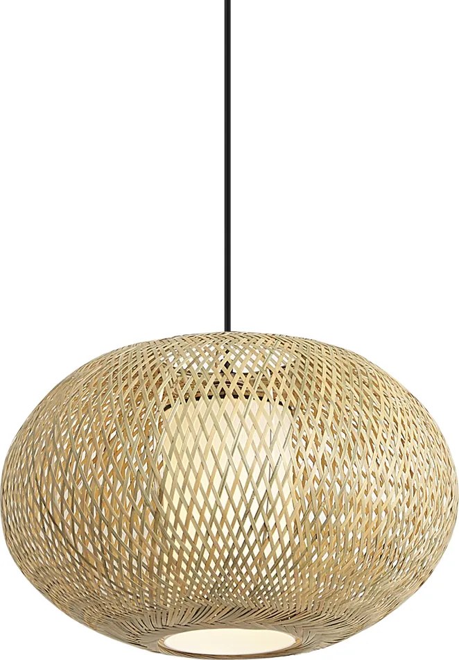 Lampa wisząca Japandi Bamboo 50 cm IP44 - Moana