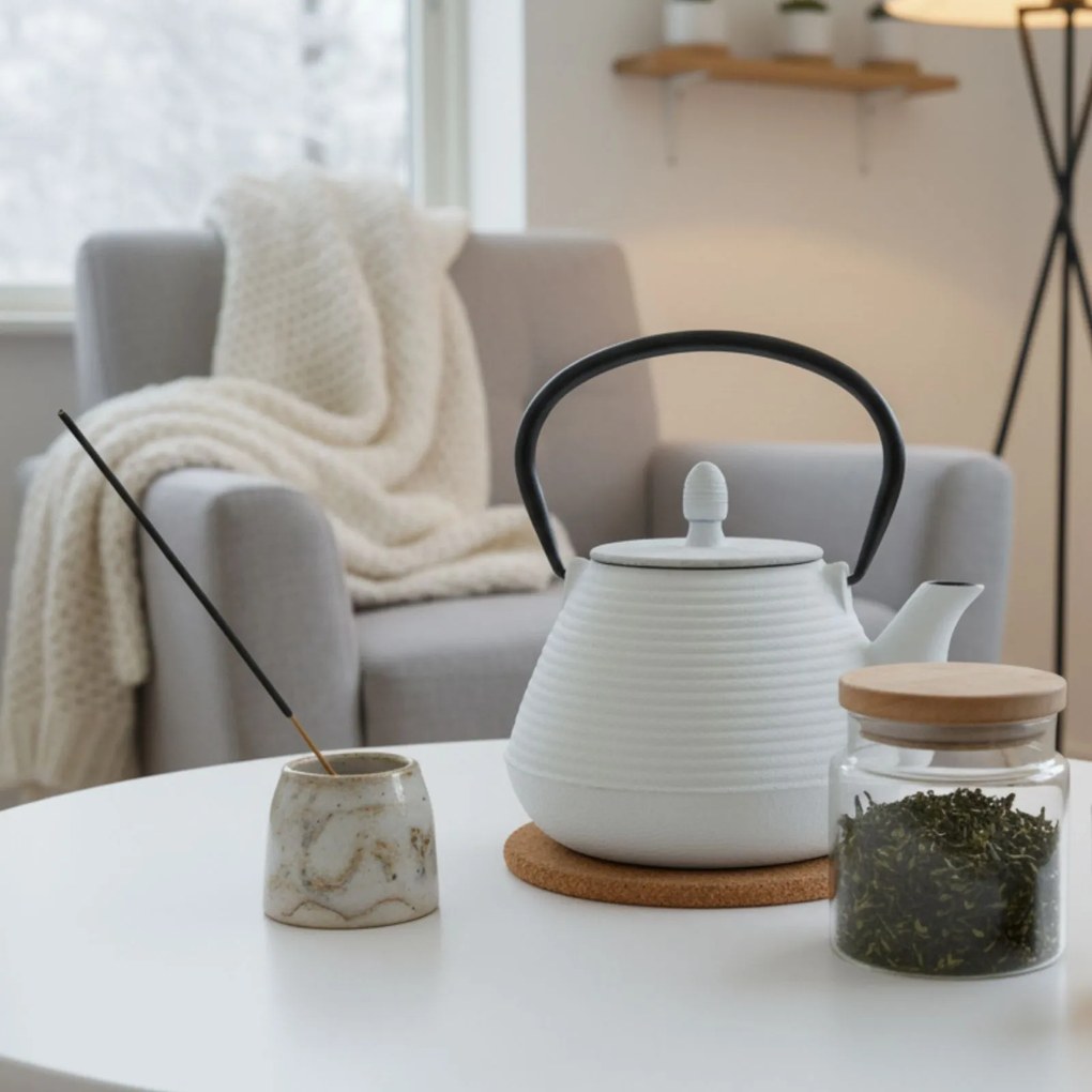 Czajnik żeliwny z zaparzaczem YUKI, 1000 ml