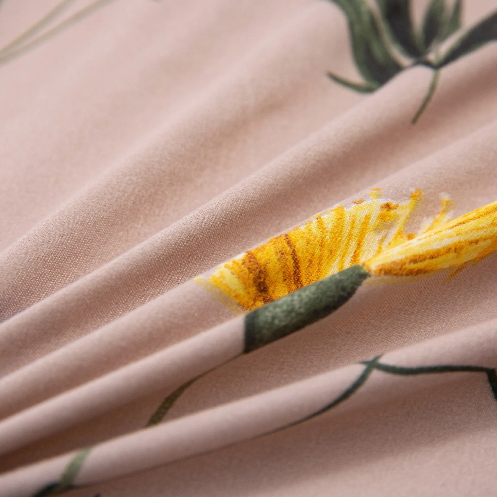 PrzytulneMieszkanie.pl PrzytulneMieszkanie.pl Pościel z mikrofibry HERBAR beżowa Rozmiar pościeli: 70 x 90 cm | 140 x 220 cm