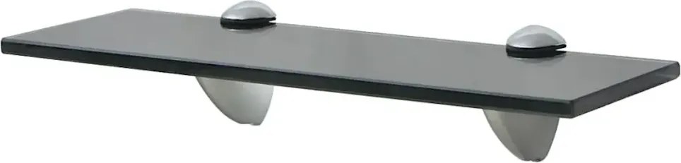 Czarna solidna półka szklana 30x10 K4-B36