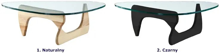 Czarny stolik kawowy glamour - Vidia