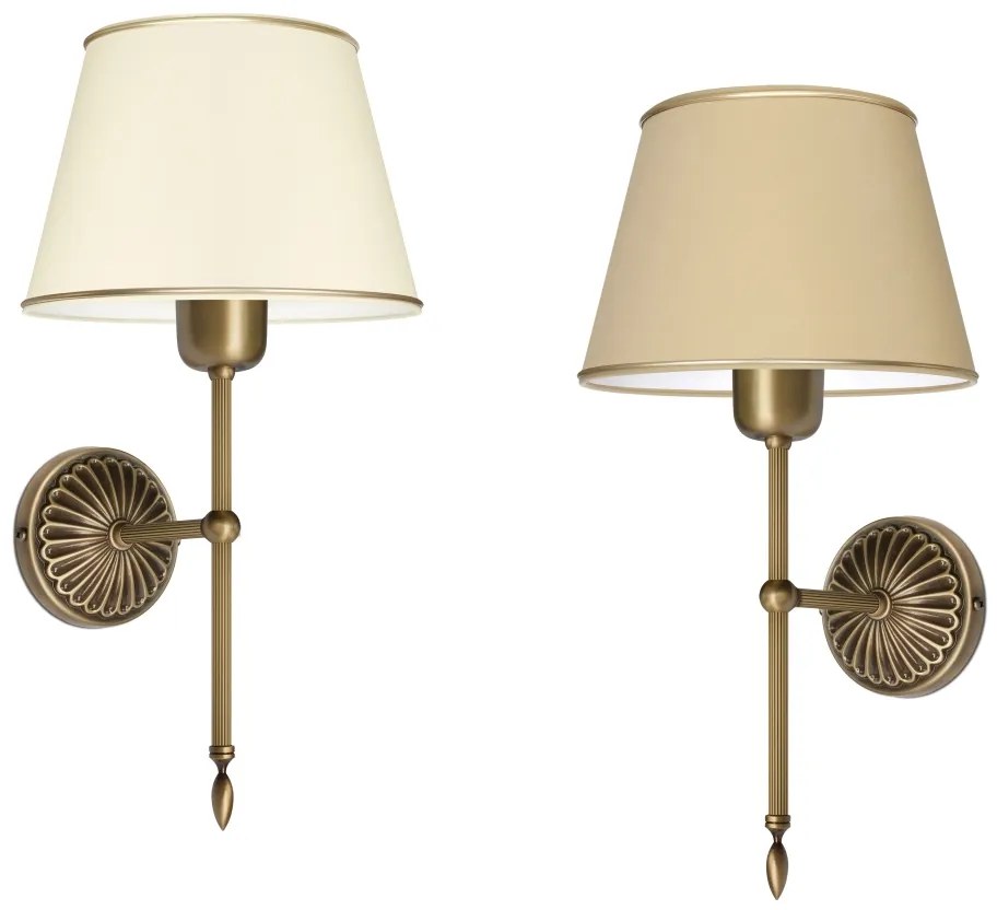 Kinkiet mosiężny z abażurem LB-K1