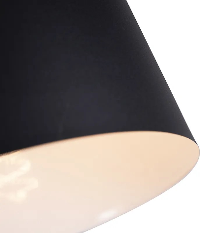 Lampa podłogowa w stylu retro czarna - Chappie