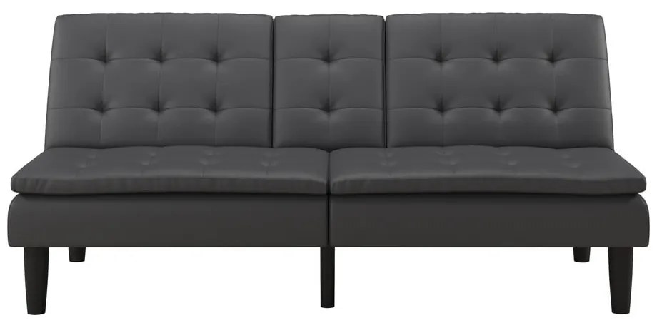 Szara rozkładana sofa z imitacji skóry 191 cm Maine – Støraa