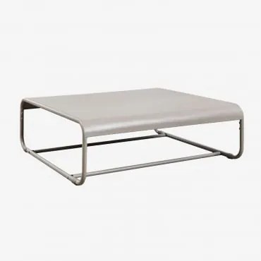 Prostokątny Stolik Kawowy Ogrodowy 105x100 Cm Ze Stali Oporto Moka Brown - Sklum