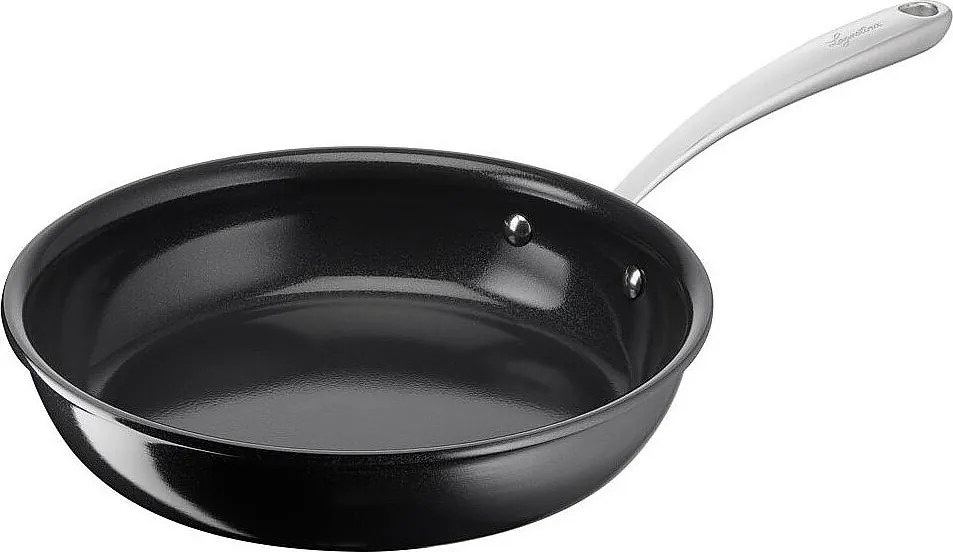Patelnia ceramiczna Lagostina Desideria 24 cm - Powłoka nieprzywierająca, Thermo-Fusion, Aluminium z recyklingu - Czarny