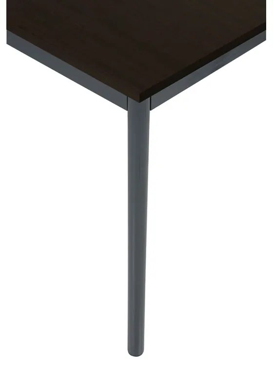 Stół jadalniany, 80x80 cm, ciemnoszara podstawa, wenge