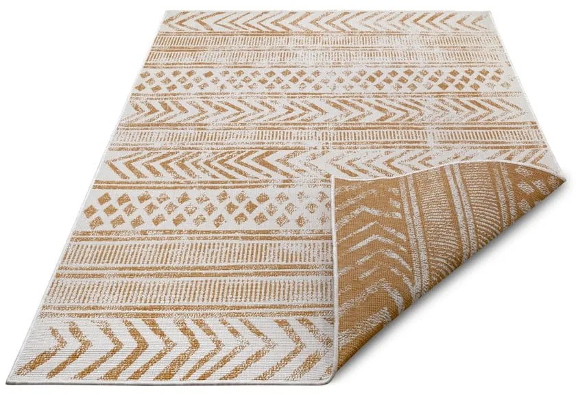 Żółto-biały dywan odpowiedni na zewnątrz 80x150 cm Biri – NORTHRUGS