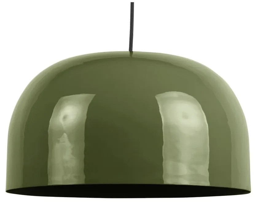Zielona lampa wisząca z metalowym kloszem ø 40 cm Dome – Leitmotiv