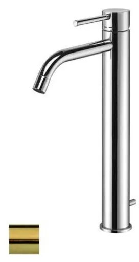 Paffoni - bateria umywalkowa + korek LIGHT szczotkowane złoto